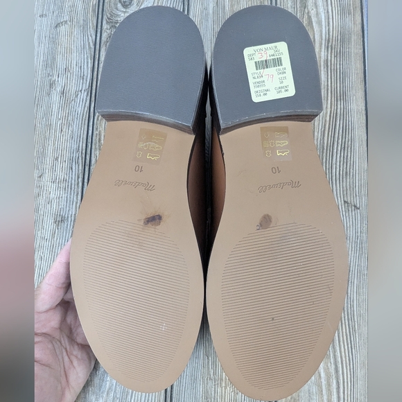 Madewell Size 10 Men's Oxford Loafers NWT Light Brown - Picture 9 of 10